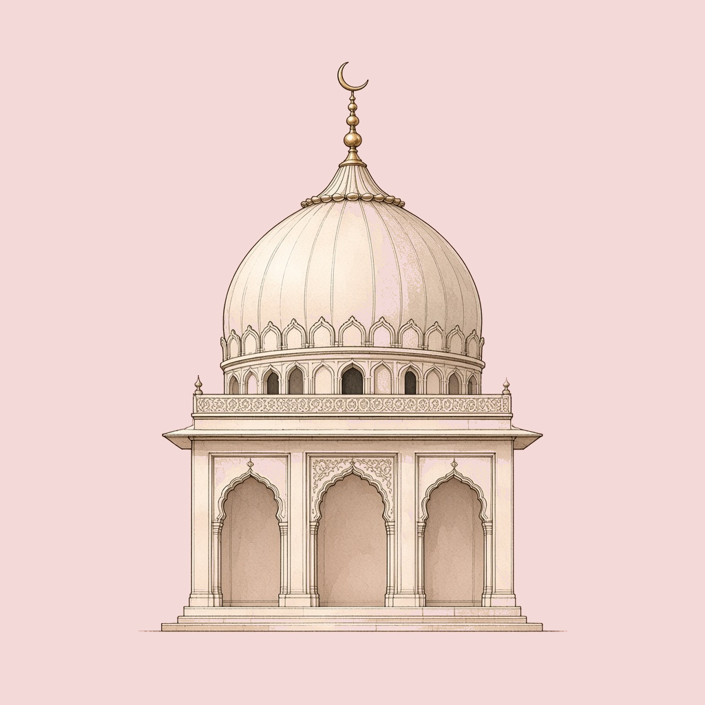 A small marble masjid
